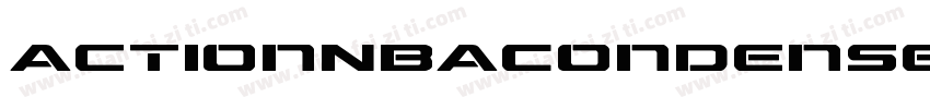 ActionNBACondensed Bold-Bold字体转换